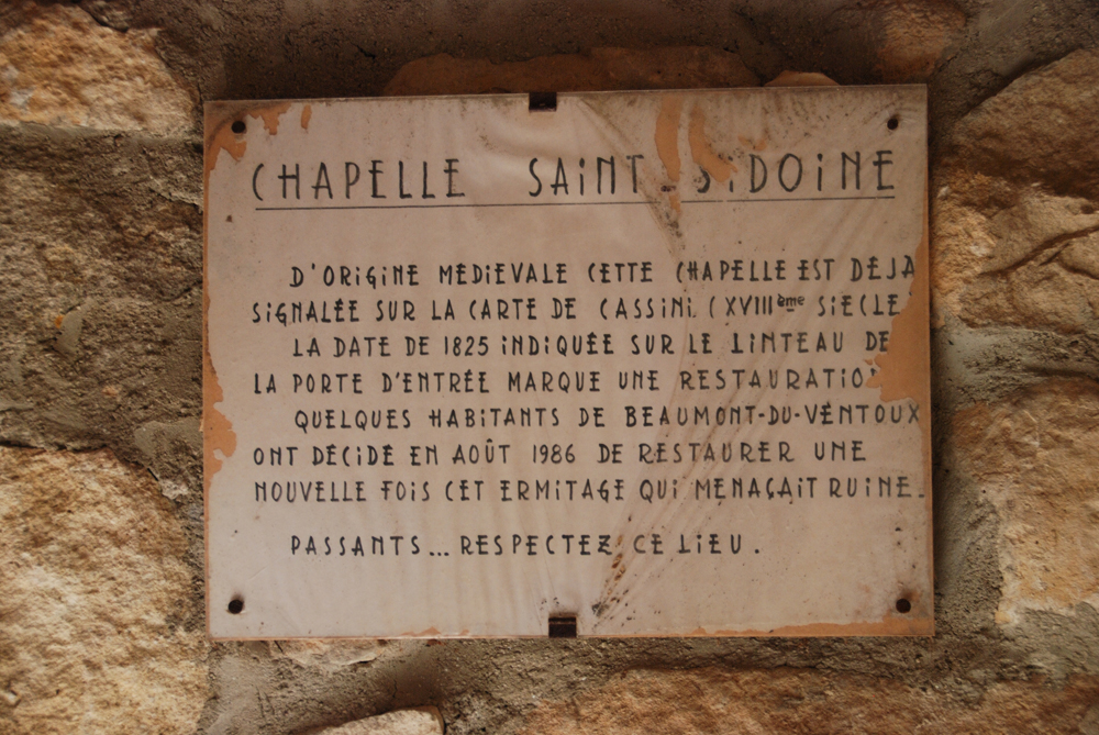 Chapelle Saint Sidoine - Beaumont du Ventoux