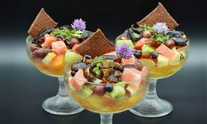 Coupe de fruits bio