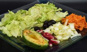 Salade variée vivante